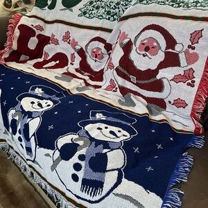 American Weavers *NEW* HO HO HO Christmas Holiday Throw Blanket 50”W x 59”L